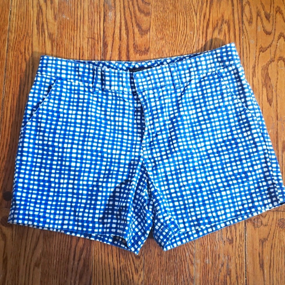 Women's Tommy Hilfiger Shorts Blue and white check- Size 10